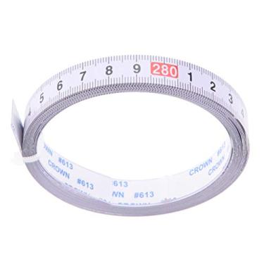 Imagem de Newmind Serra de esquadria de mesa resistente e cortável, fita autoadesiva, régua de aço métrica, ferramentas de marcenaria, da esquerda para a direita (0-300 cm)