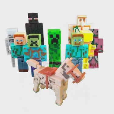 Kit bonecos minecraft steve aramdura creeper alex blocos de montar -  Brinquedos de Montar e Desmontar - Magazine Luiza