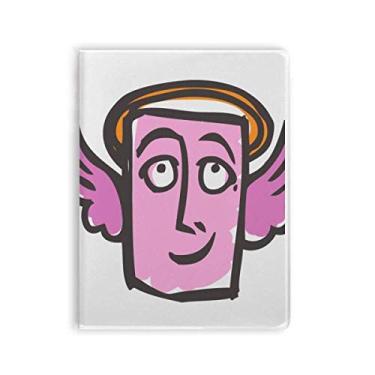 Imagem de Caderno de anotações de rosto abstrato Angel com capa macia
