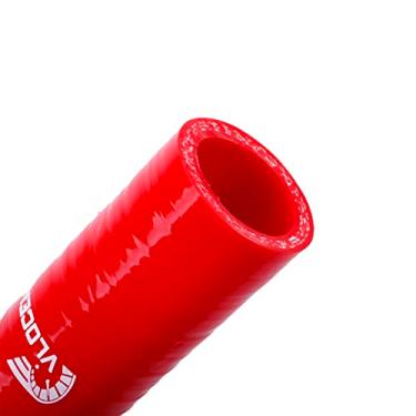 Imagem de VLOCEMNYE Kit de mangueira de radiador de silicone para M anicotti siliconici s ubaru Impreza STI 2.0 L kit a cqua STI2008-2011 3 camadas 4,5 mm vermelho