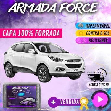 Imagem de Capa Cobrir Carro IX 35 100% Forrada Armada Force 100% Impermeável For