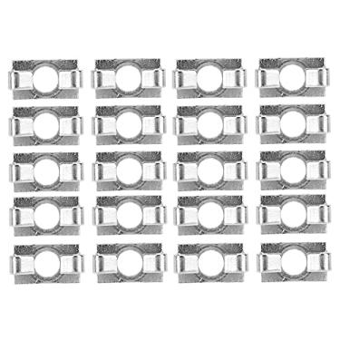 Imagem de Conector carregado por mola de perfil de alumínio BORDSTRACT 20 unidades, slot 6 de 20 séries, fixador de ângulo reto (20 Series-Slot 6)