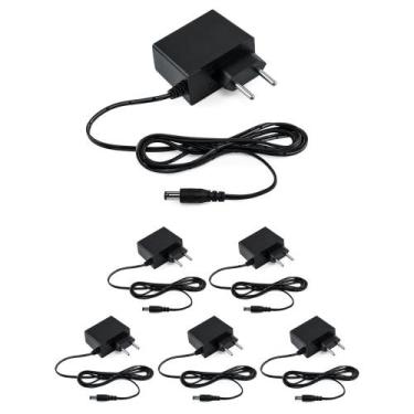 Imagem de Kit 6 Fontes de Alimentação 12V 1A AC/DC EF 1201 L Intelbras