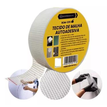 Imagem de Fita do Reparo De Malha Para Rachadura E Drywall Autoadesiva Da Parede
