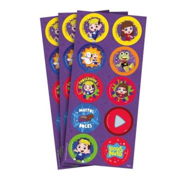 Imagem de Adesivo Redondo - Festa Luccas Neto- Pacote com 3 Cartelas com 10 Unid