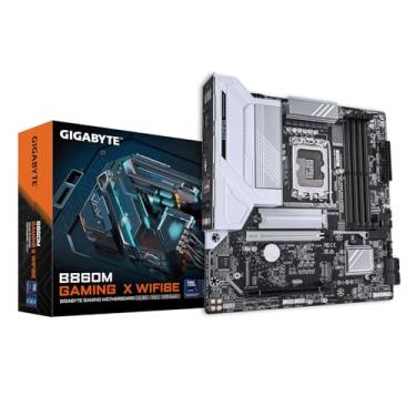 Imagem de GIGABYTE Placa-mãe B860M Gaming X WIFI6E Intel Core Ultra (Série 2) LGA 1851, mATX, DDR5, 2X M.2, PCIe 5.0, USB-C, WIFI6E, LAN 2,5GbE, EZ-Latch
