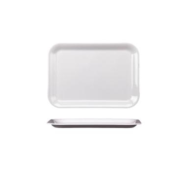 Imagem de Bandeja de imitação de porcelana branca, prato de lanche de café-7021 branco 33 cm