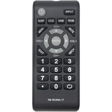Imagem de Controle remoto de substituição universal para TVs LCD Insignia - compatível com modelos selecionados 2019-2023, sem necessidade de programação
