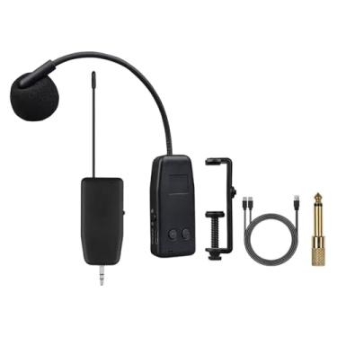 Imagem de menolana Microfone sem fio Condensador de violonse Mic Gooseneck Pick Up Up Instrument Cellless Cello Mic Clip On Instrumental for Band, 1 Microfone