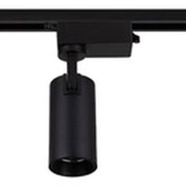 Imagem de Kit Spot Trilho Preto 3 Lampadas De Led 15w Luz Amarela