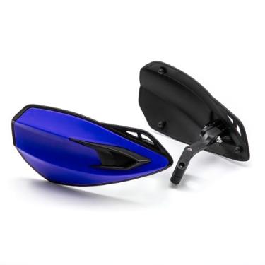 Imagem de Protetores de mão de motocicleta 22 mm de alumínio universal para Dirt Pit Bike MX Motocross Supermoto Racing ATV Quad Scooter (azul)