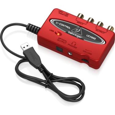 Imagem de Interface Áudio Behringer UCA222 U-Control USB Óptico RCA