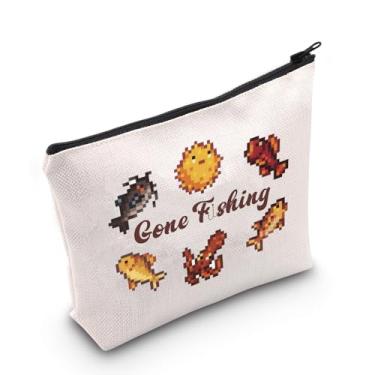 Imagem de WCGXKO Gone Fishing Bolsa de Maquiagem Inspirada em Videogame Presente Valley Jogo de Tabuleiro Presente para Amantes de Jogos, Bolsa Gone Valley, Casual