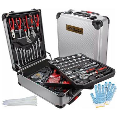 Imagem de Maleta Jogo De Ferramentas Profissional 399 Peças Com Rodas - GORILLAZ