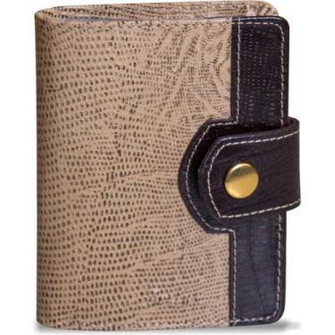 Imagem de Carteira Feminina em Couro Legítimo Artlux 947, Amêndoa