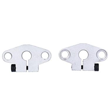 Imagem de Suporte linear do eixo do trilho Flange Mount Horizontal Bracket Chrome Bated for CNC SHF8 Alumínio de alumínio 2pcs