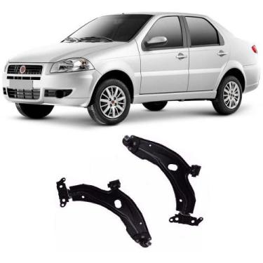 Imagem de Bandeja Fiat Siena Dianteira S/ Barra (2001 Até 2012) Impacto - O Par 