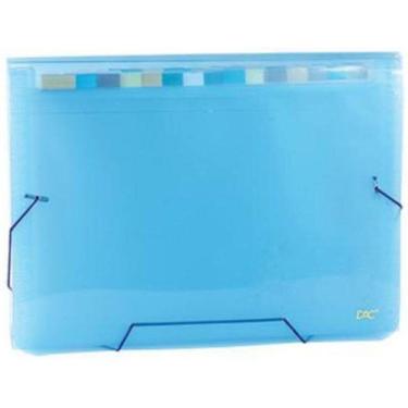 Imagem de Pasta Sanfonada A4 12 Divisões Azul 6090Pp Az Dac