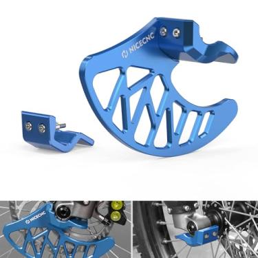 Imagem de NICECNC Protetor de disco de pinça de freio frontal azul compatível com Surron Light bee X/S/ L1E compatível com Segway X160 X260 See Fitmnet