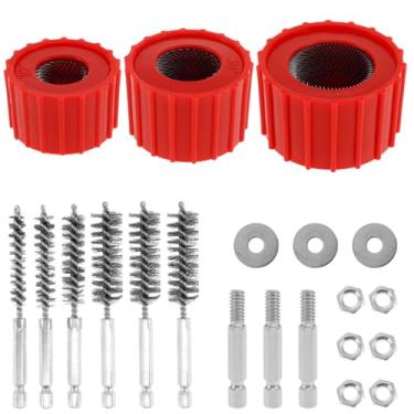 Imagem de DJAPWPX Limpadores de cachimbos, conjunto de limpeza de tubos de cobre firme e conveniente, multiuso limpa tubos e conexões de cobre, escova de limpeza de tubos estável e eficiente para encanadores