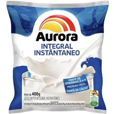 Imagem de Leite em Pó Instantâneo Integral Aurora 400g, 03 UNIDADES