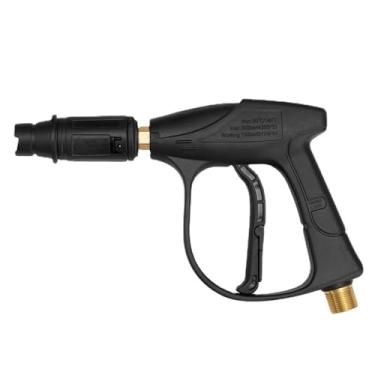 Imagem de Miriam Song Pistola de lavagem de pressão curta, varinha de lavadora de alta pressão 14 * rosca de parafuso de 1,5 mm, para lavadora a gás, canhão de espuma, lavagem de carro (rosca de parafuso de 22