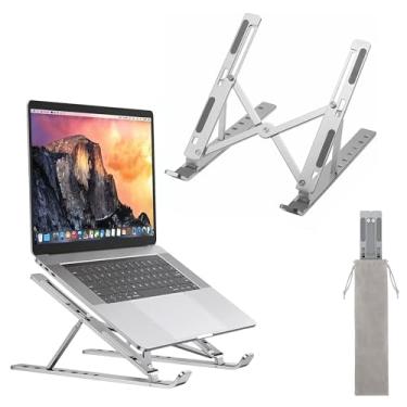 Imagem de Suporte de laptop de alumínio premium – 7 alturas ajustáveis, compatível com laptops de 9 a 15,6 polegadas