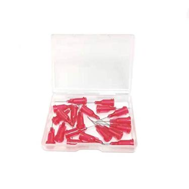 Imagem de SANANTS Agulha Dispensadora De Ponta Romba   /  Com Trava Luer, Aplicação Micropontos Para Fluidos Baixa Viscosidade, Vermelha, Pacote 20 Unidades