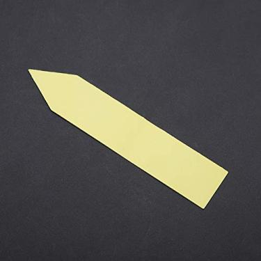 Imagem de GLOGLOW Etiquetas de Plantas 100 Peças, Etiquetas de Sementes de Plantas de Plástico, Vara Fácil No, Material de Pvc, Marcação para Identificação de, Suprimentos de Jardinagem (Amarelo)