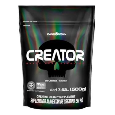 Imagem de CREATINA MONOHIDRATADA - CREATOR - BLACK SKULL (500 g) - Refil
