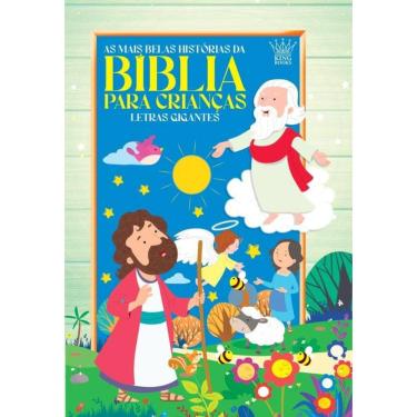 Imagem de Bíblia Infantil Letras Grandes - As Mais Belas Histórias da Bíblia Para Crianças