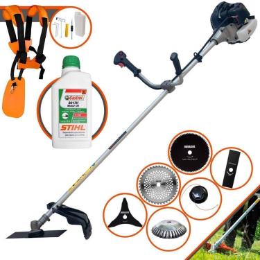 Imagem de Roçadeira Cg430-b + Faca 2p 3p 40d 80d + Escova + óleo Stihl