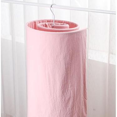 Imagem de Solinder Cabide de Colcha Espiral Redondo, Rack de Secagem Roupas Ferro Forjado para Varanda, Quarto e Guarda-roupa, Economizando Espaço, Design Destacável