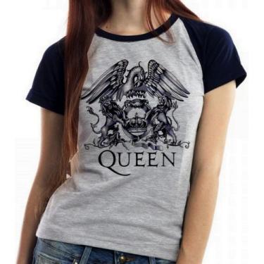 Imagem de Baby look blusa feminina ou Camiseta unissex Queen Black, Baby look M
