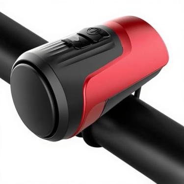 Imagem de Sino para Bicicleta Elétrica 125db Alarme Anti-Roubo Buzina Forte Adultos com 1 Modo de Som Bateria Recarregável via USB MTB BMX Ciclismo Estrada