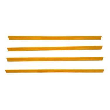 Imagem de Porta Etiqueta Bandeja Gondola Lx 92 Cm Amarelo Kit25