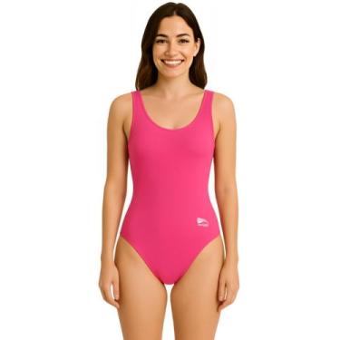 Imagem de Maiô Feminino Adulto Regata Moda Praia Progne Sports - Rosa, XGG