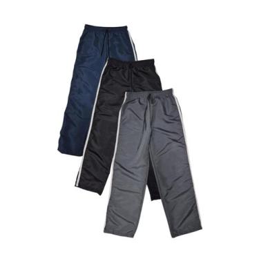 Imagem de Kit Com 3 Calça Tactel Juvenil Menino Com Bolso Traseiro Cor:ColoridoT