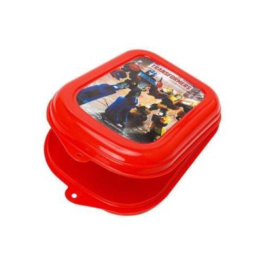 Imagem de Sanduicheira Decorada Infantil Decorado Transformers - PLASVALE