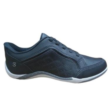 Imagem de Tenis Kolosh C1299a Calce Fácil Sapatenis Feminino Casual, Preto, 35
