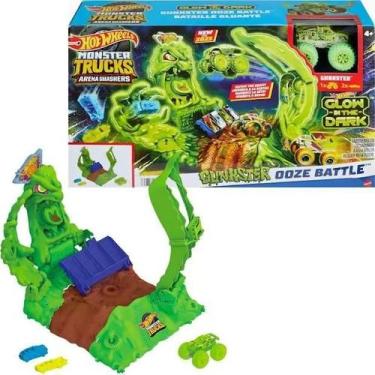 Imagem de Hot Wheels Monster Truck Arena Demolição Brilha HPN72 Mattel