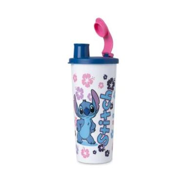 Imagem de Copo infantil colors com bico dosador stitch 470 ml da tupperware