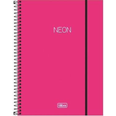Imagem de Caderno Espiral Capa Plástica 1 Matéria Neon Lilás Tilibra