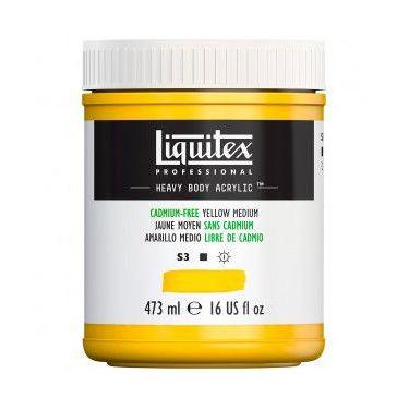 Imagem de Tinta Acrílica Liquitex Heavy Body 473ml S3 Cadmium Free Yellow