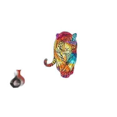 Imagem de Papel De Parede 3D Animais Pop Art Tigre Felino 3,5M Pxa146 - Você Dec