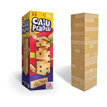 Imagem de Jogo de Empilhar Madeira, 54 Peças, Brinquedo Educativo para Crianças a partir de 6 Anos