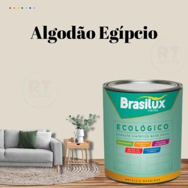 Imagem de Esmalte Sintético Brasilux Base Água Ecologico Cor Marrom 800ML Brilha