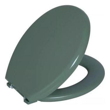 Imagem de Assento Sanitário Almofadado Tampa Vaso Oval Astra Verde Vd3