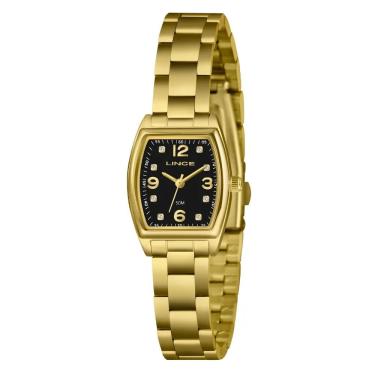 Imagem de Relógio Lince Feminino Ref: Lqgh265l22 P2kx Retangular Dourado