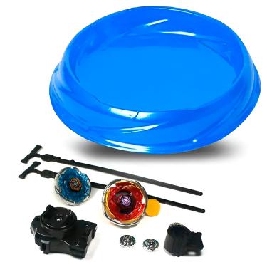 Imagem de Brinquedo 2 BeyBlade Metal Lançador Fusion Peão Arena